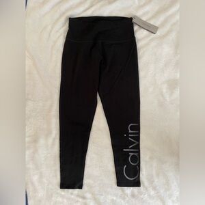Calvin Klein Black Cropped Leggings